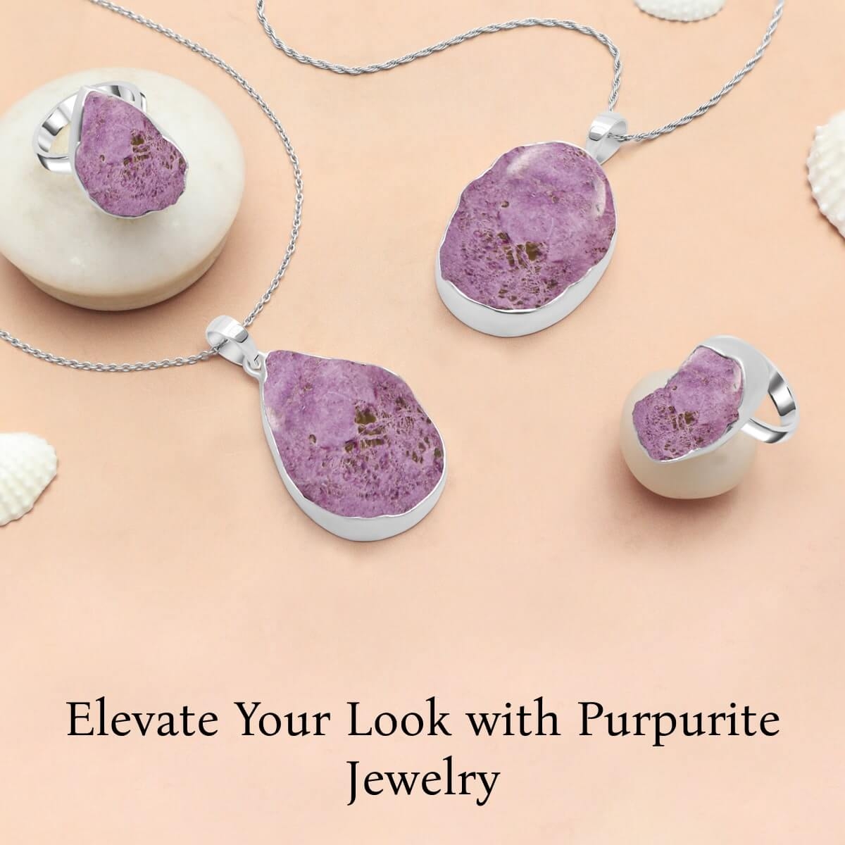 Purpurite Gemstone Jewelry