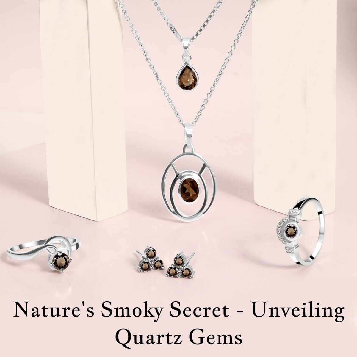 Enigmatic Nexus: Smoky Quartz Jewelry Binding Spirit and Nature Smoky Quartz Stone Jewelry