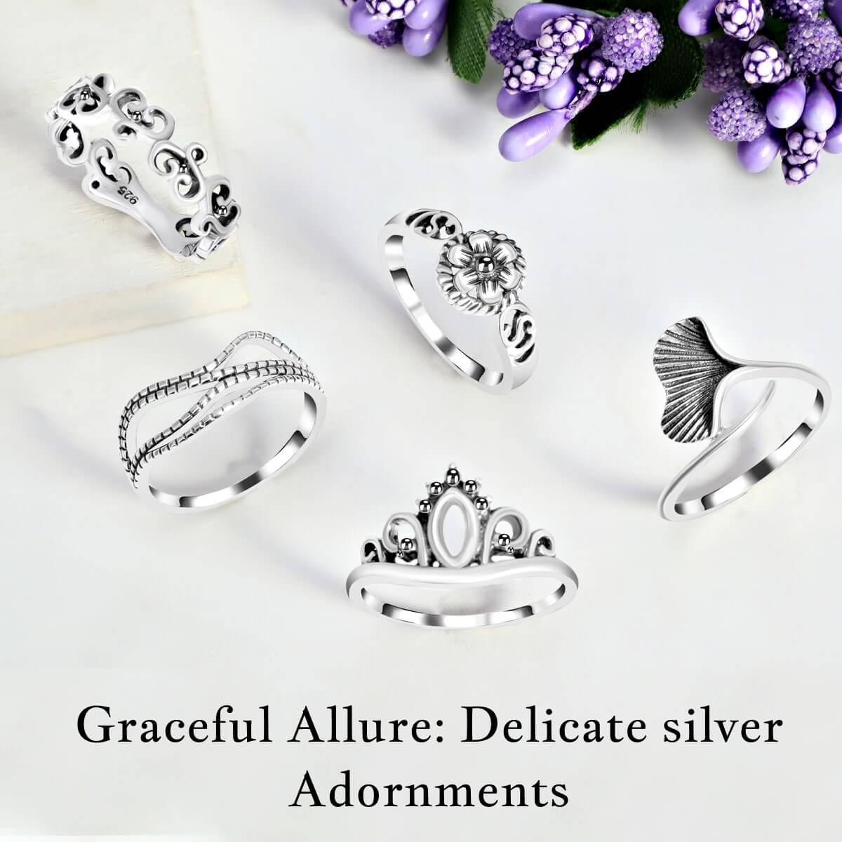 Delicate Plain Silver Jewelry's Allure
