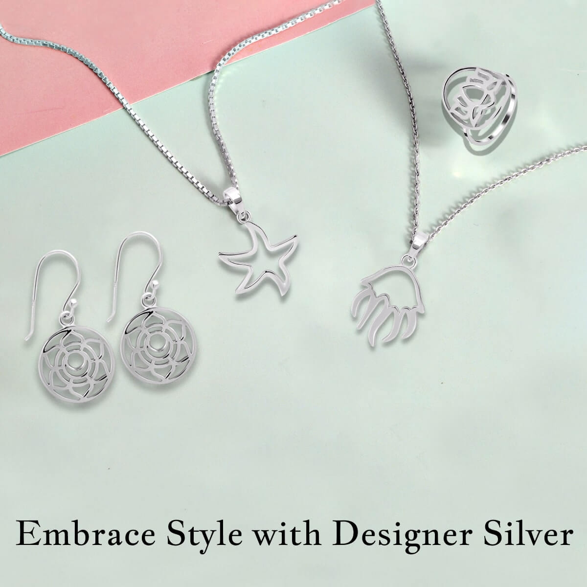 Plain Silver Designer Jewelry