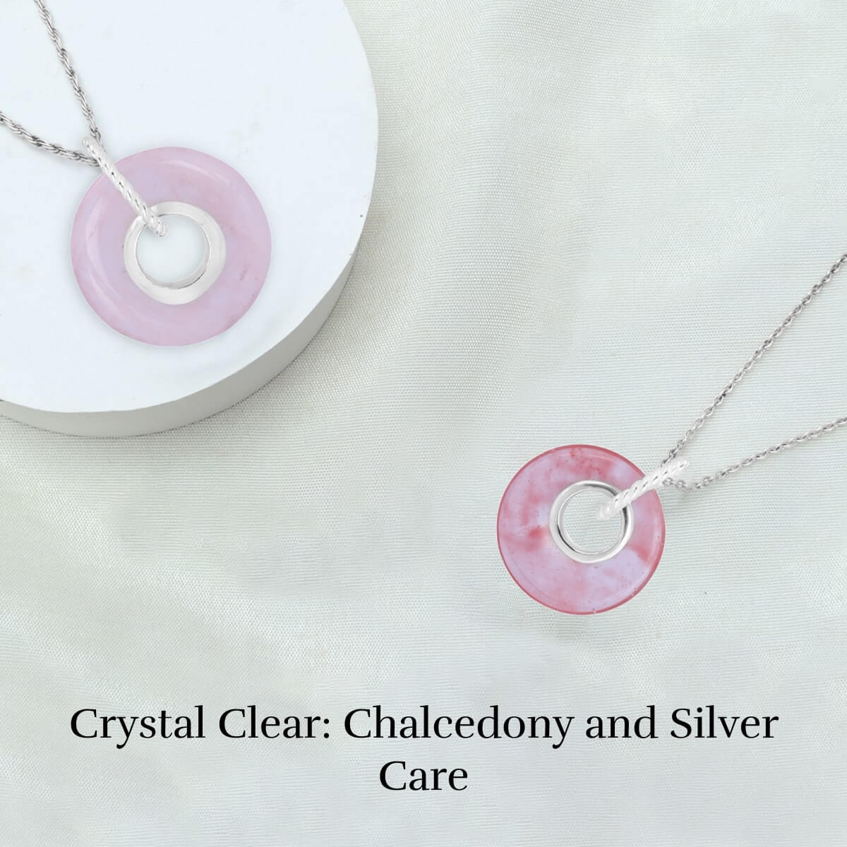 How to Clean Your Chalcedony Plain Silver Jewelry