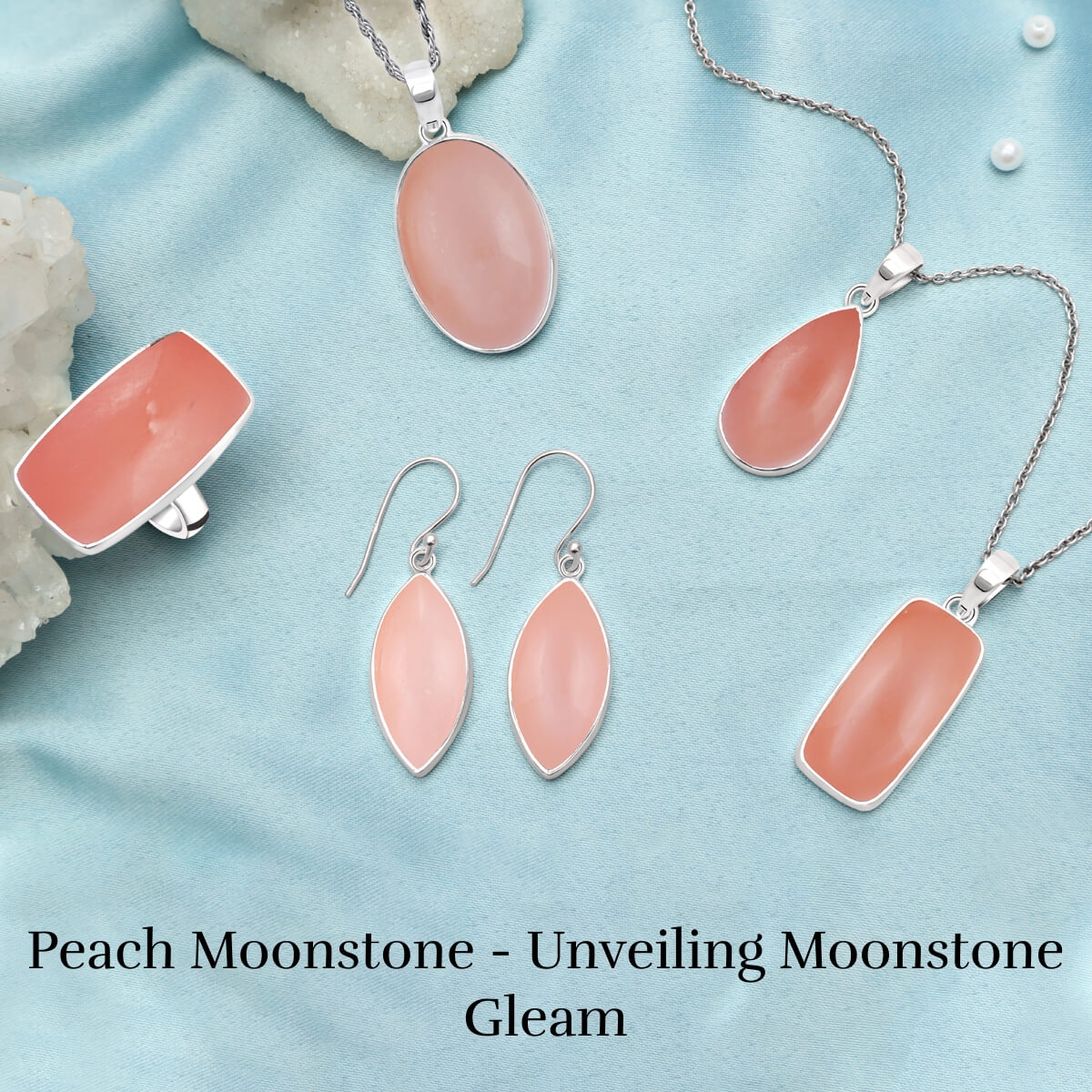 Peach Moonstone Jewelry