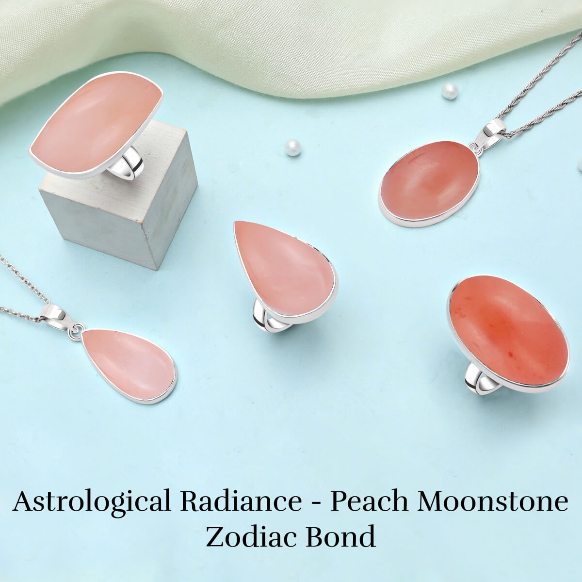 Zodiac Association With Peach Moonstone Gem