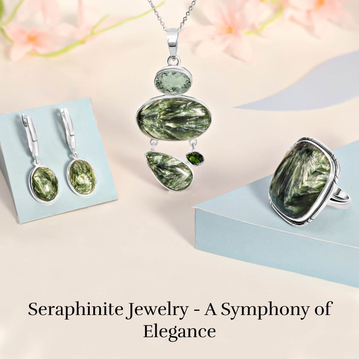 Seraphinite Gemstone Jewelry