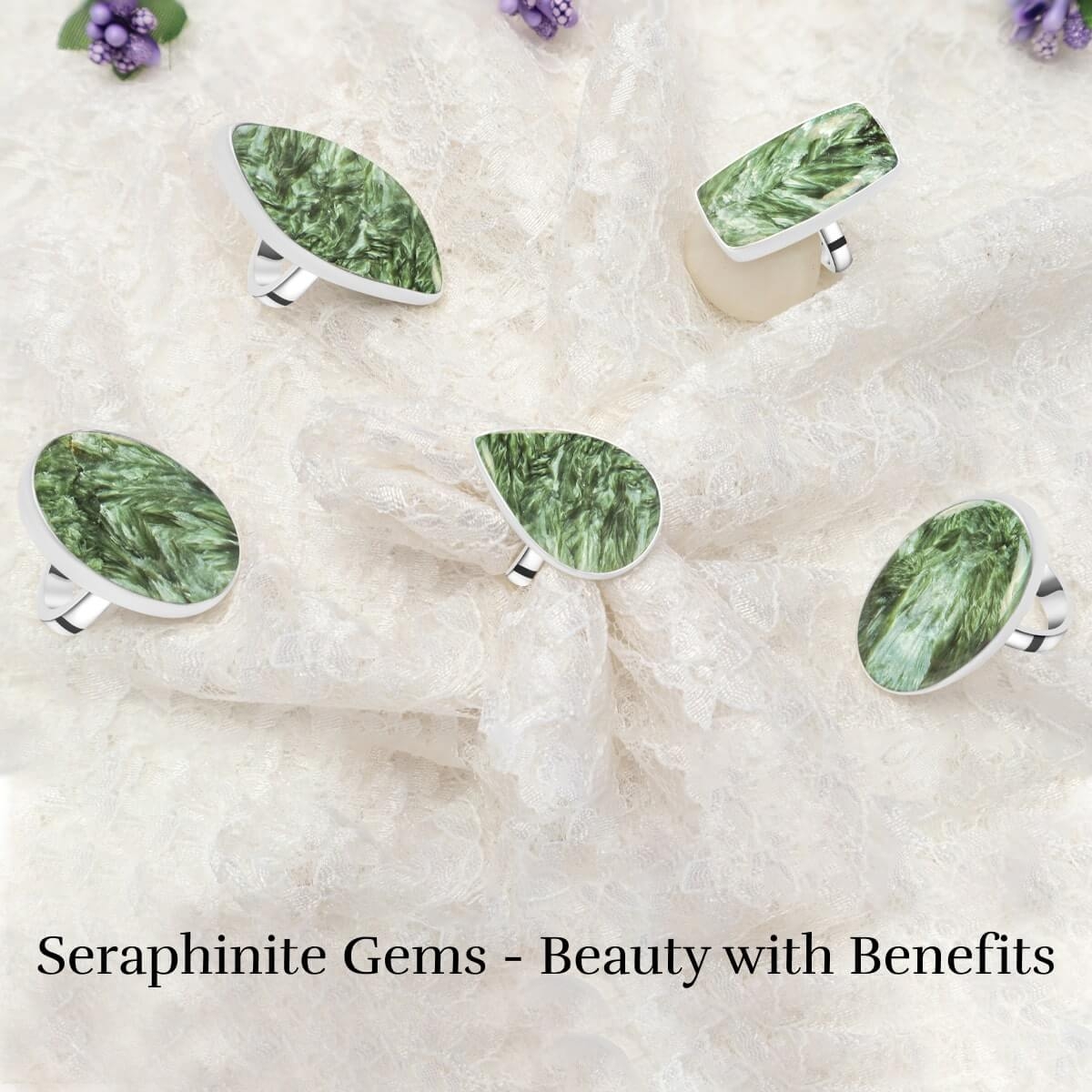 Wearing seraphinite jewelry