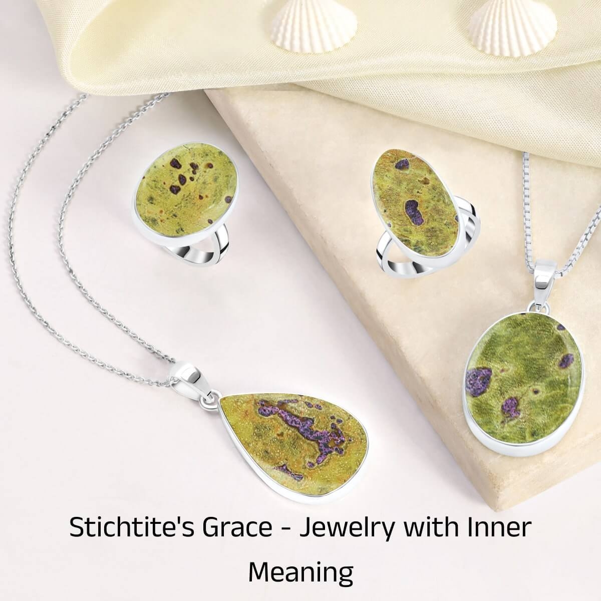 Garden of Enchantment: Stichtite Jewelry Blooming with Enigma Stichtite Gemstone Jewelry