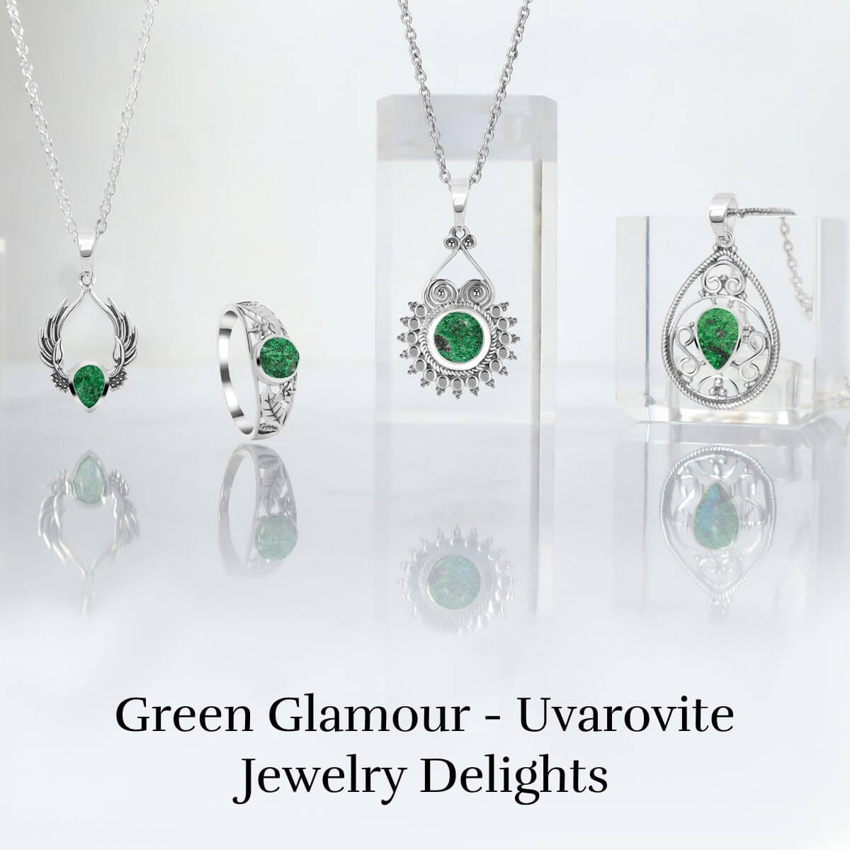 Lustrous Enigmas: Uvarovite Jewelry with Mesmerizing Riddles Uvarovite Gemstone Jewelry