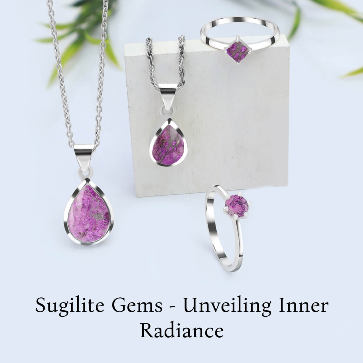Sunlit Whispers: Sugilite Jewelry Bathed in Warmth and Light Sugilite Gemstone Jewelry