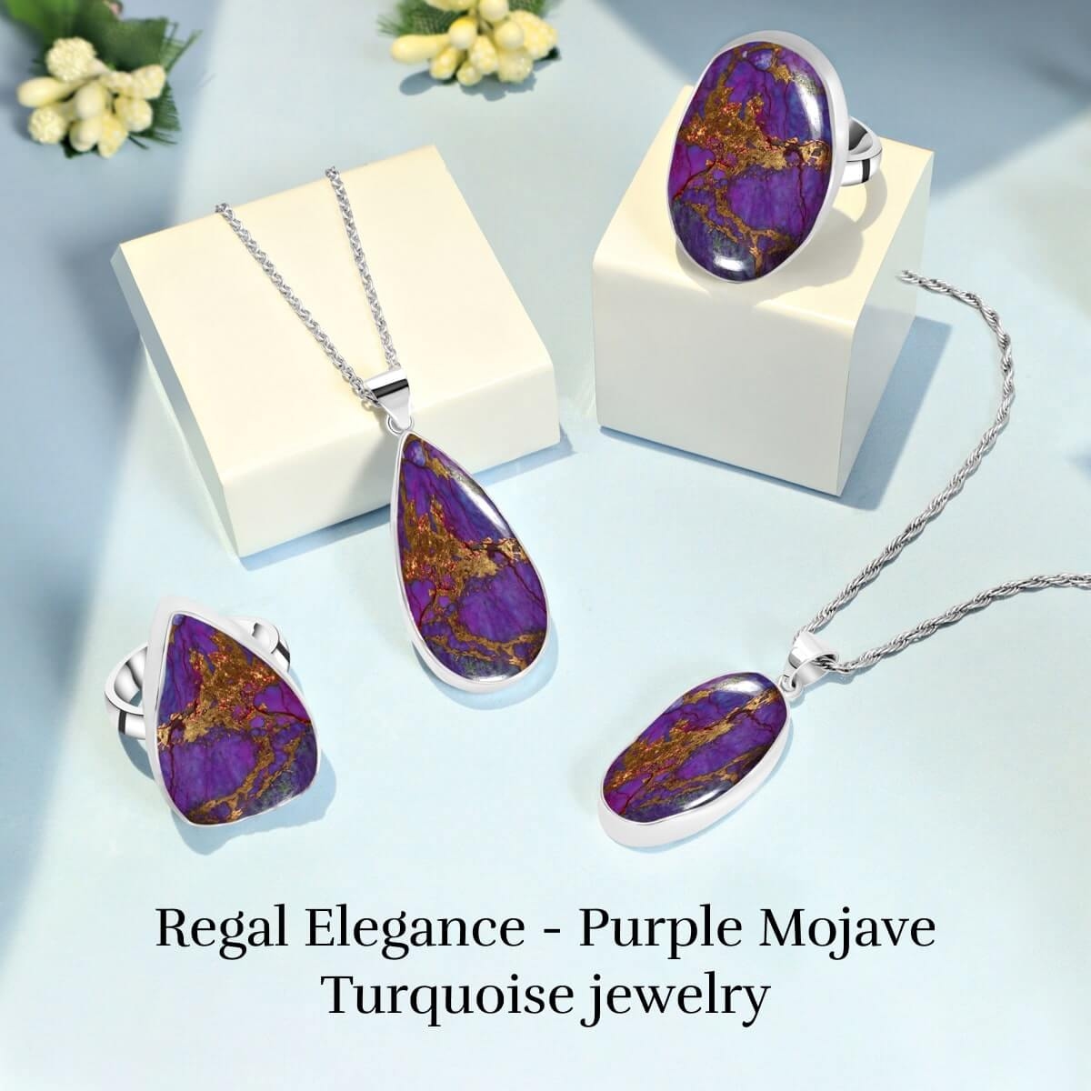 Purple Mojave Turquoise Sterling Silver Jewelry