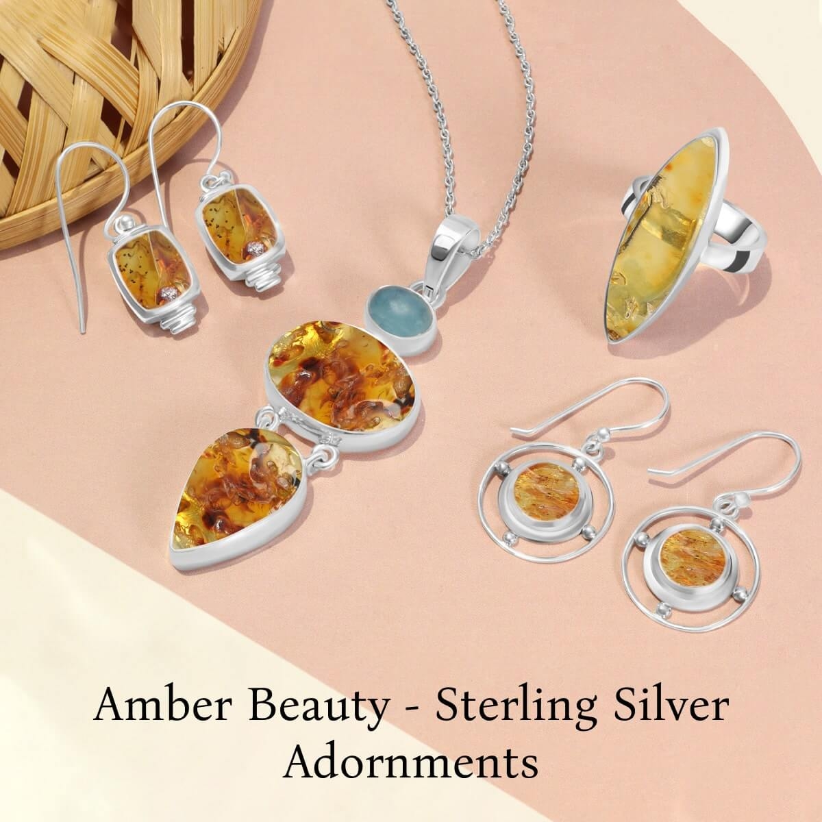 Amber Sterling Silver Jewelry