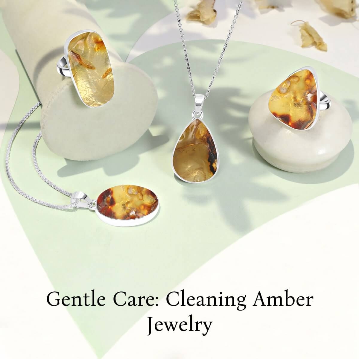 How to Clean Amber Gemstone Jewelry
