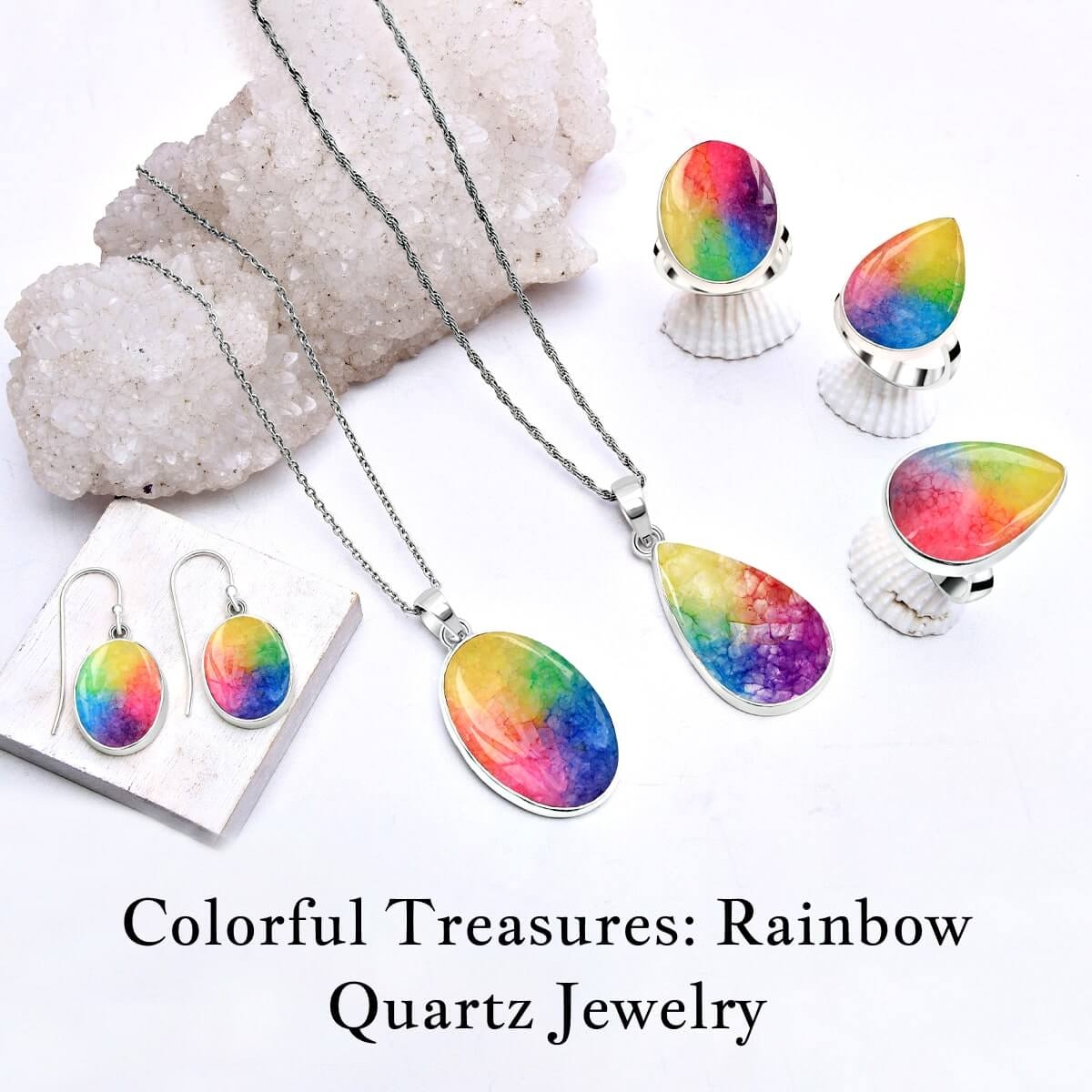 Wholesale Rainbow Quartz Gemstone Jewelry