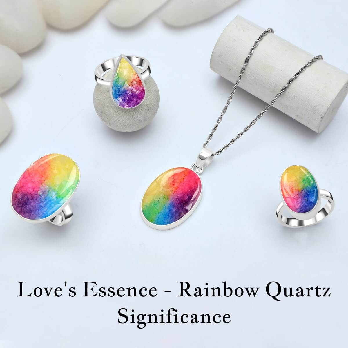 Rainbow Quartz  As a Lovers Stone